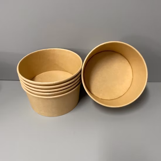 FDA/EU Feee Sample Round/Rectangle/Square Food Box Biodegradable Salad Paper Bowl