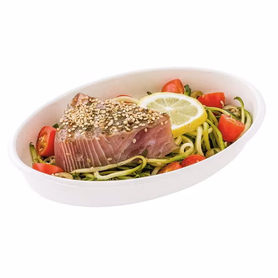 Tigela de salada de papel descartável Tigelas de papel de sopa de madeira personalizadas biodegradáveis