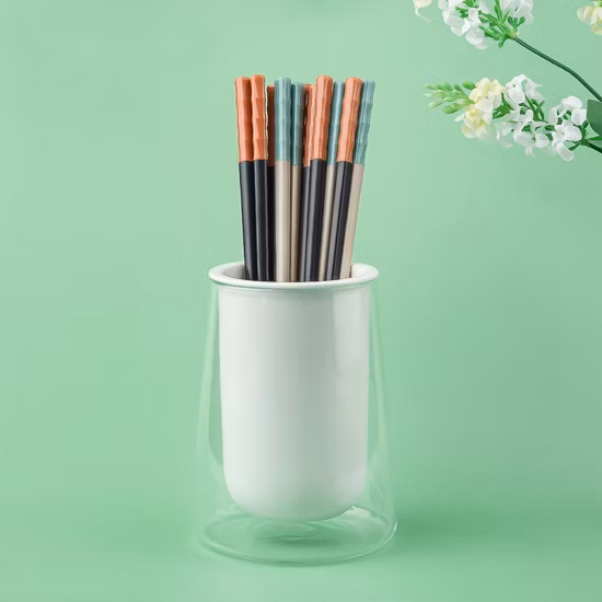 Pauzinhos de fibra de vidro para animais de estimação com padrão de bambu e design de cabeça antiderrapante